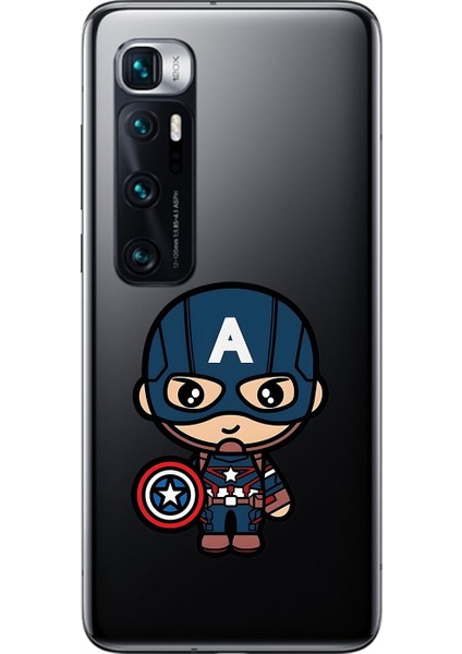 Xiaomi Mi 10 Pro Uyumlu Şeffaf Kılıf Chibi 4 Tasarımlı