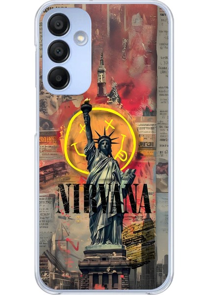 Samsung Galaxy A15 Uyumlu Şeffaf Kılıf Aesthetic 3 Tasarımlı