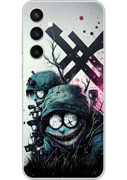 Samsung Galaxy S23 Fe Uyumlu Şeffaf Kılıf Aesthetic 6 Tasarımlı