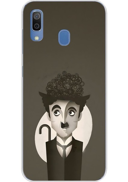 Samsung Galaxy A20 Uyumlu Şeffaf Kılıf Aesthetic 1 Tasarımlı