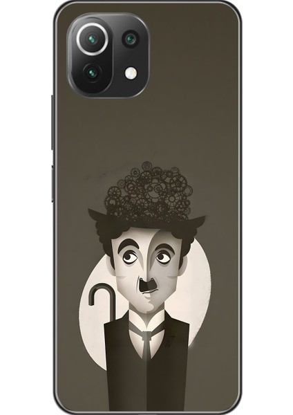 Xiaomi Mi 11 Lite Uyumlu Şeffaf Kılıf Aesthetic 1 Tasarımlı