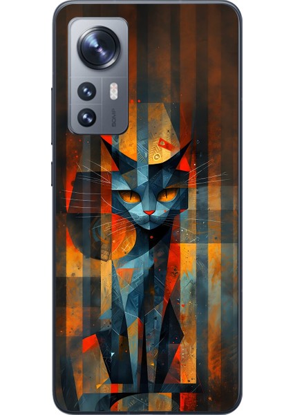 Xiaomi Mi 12 Uyumlu Şeffaf Kılıf Aesthetic 2 Tasarımlı