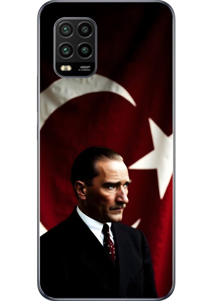 Xiaomi Mi 10 Lite Uyumlu Şeffaf Kılıf Atatürk 4 Tasarımlı