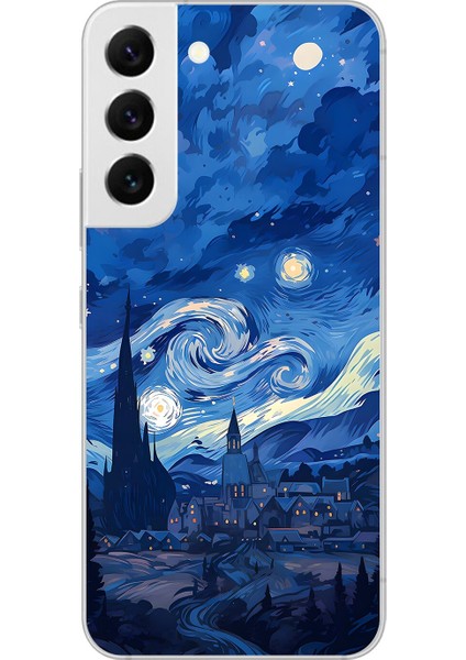 Samsung Galaxy S22 Uyumlu Şeffaf Kılıf Aesthetic 8 Tasarımlı
