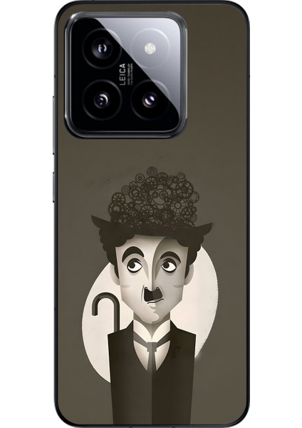 Xiaomi Mi 14 Uyumlu Şeffaf Kılıf Aesthetic 1 Tasarımlı