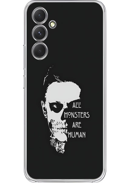 Samsung Galaxy A54 Uyumlu Şeffaf Kılıf American Horror Story Tasarımlı