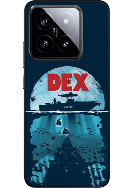 Xiaomi Mi 14 Uyumlu Şeffaf Kılıf Dexter Tasarımlı