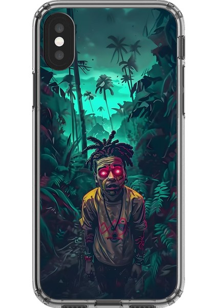 iPhone Xs Uyumlu Şeffaf Kılıf Aesthetic 7 Tasarımlı