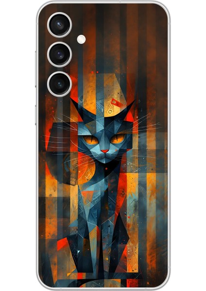 Samsung Galaxy S23 Fe Uyumlu Şeffaf Kılıf Aesthetic 2 Tasarımlı