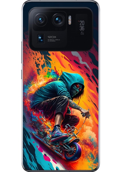 Xiaomi Mi 11 Pro Uyumlu Şeffaf Kılıf Aesthetic 5 Tasarımlı