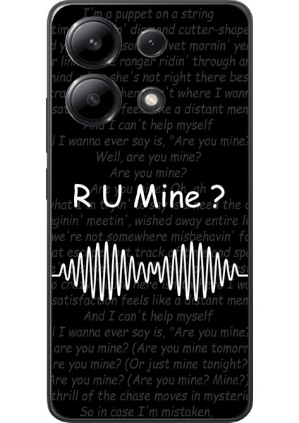 Xiaomi Redmi Note 13 Uyumlu Şeffaf Kılıf R U Mine Tasarımlı