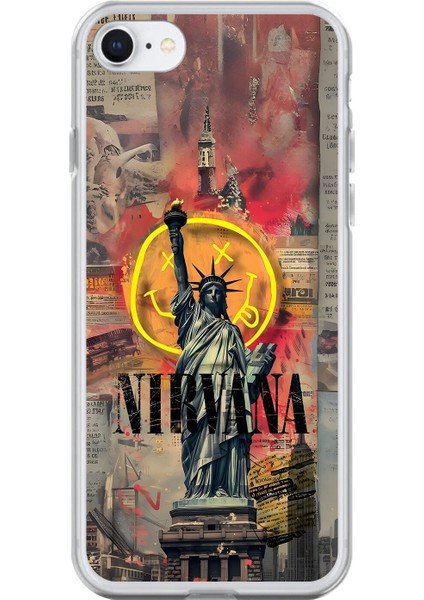 iPhone 6s Uyumlu Şeffaf Kılıf Aesthetic 3 Tasarımlı