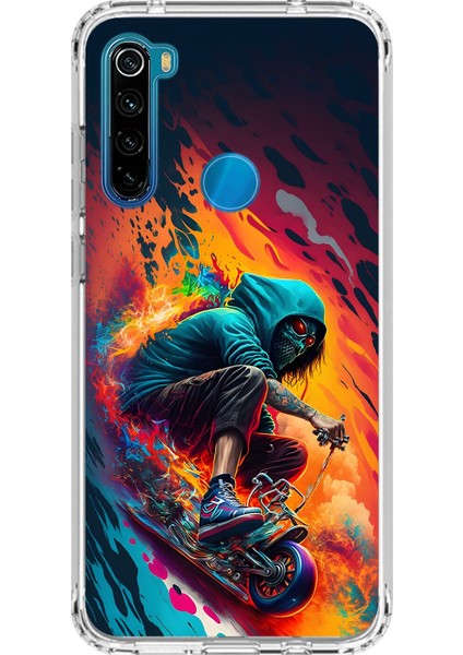 Xiaomi Redmi Note 8 Uyumlu Şeffaf Kılıf Aesthetic 5 Tasarımlı