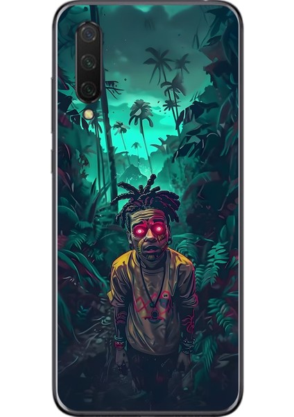 Xiaomi Mi 9 Lite Uyumlu Şeffaf Kılıf Aesthetic 7 Tasarımlı
