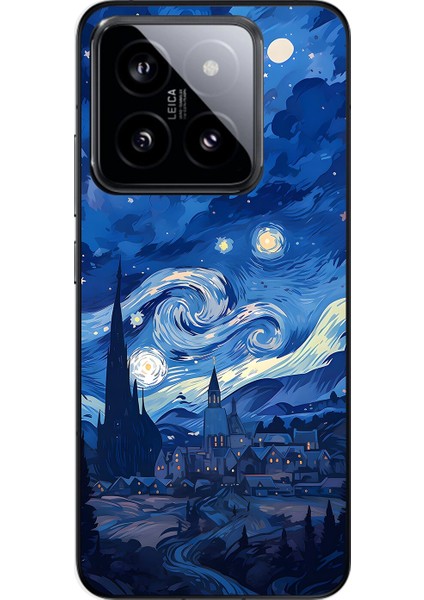 Xiaomi Mi 14 Pro Uyumlu Şeffaf Kılıf Aesthetic 8 Tasarımlı