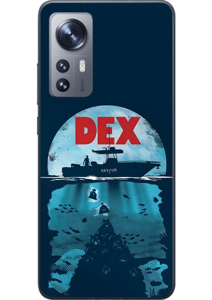 Xiaomi Mi 12 Uyumlu Şeffaf Kılıf Dexter Tasarımlı