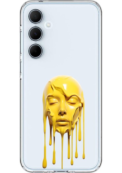 Samsung Galaxy A35 Uyumlu Şeffaf Kılıf Estetik Yüz 6 Tasarımlı