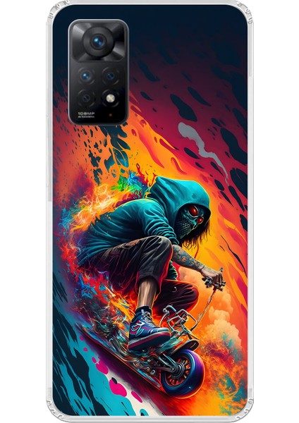 Xiaomi Redmi Note 11 Pro Uyumlu Şeffaf Kılıf Aesthetic 5 Tasarımlı