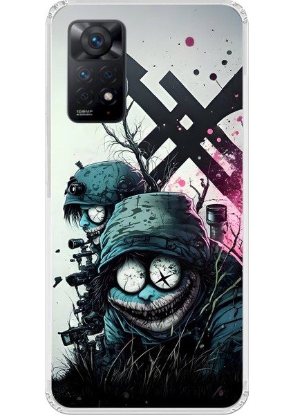 Xiaomi Redmi Note 11 Pro Uyumlu Şeffaf Kılıf Aesthetic 6 Tasarımlı