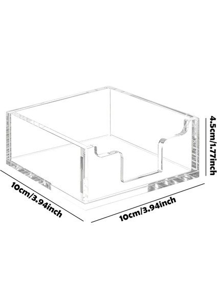 Akrilik Peçete Kutusu Otel Restoran Lavabo Erişimi Kolay Masaüstü Peçete Kutusu Depolama Bitirme Malzemeleri. (Yurt Dışından)