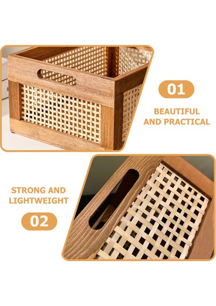 Dekoratif Sepet Kitap Depolama Depolama Sepeti Düzenleme Çocuk Odası Yatak Odası Rattan Banyo(Lar) Için Dokuma Sepetler (Yurt Dışından) indirimleri