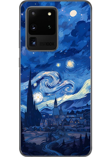 Samsung Galaxy S20 Ultra Uyumlu Şeffaf Kılıf Aesthetic 8 Tasarımlı