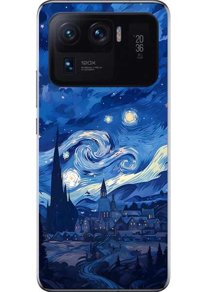 Xiaomi Mi 11 Pro Uyumlu Şeffaf Kılıf Aesthetic 8 Tasarımlı