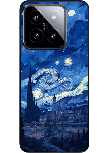 Xiaomi Mi 14 Uyumlu Şeffaf Kılıf Aesthetic 8 Tasarımlı