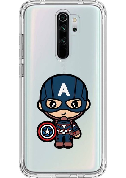 Xiaomi Redmi Note 8 Pro Uyumlu Şeffaf Kılıf Chibi 4 Tasarımlı