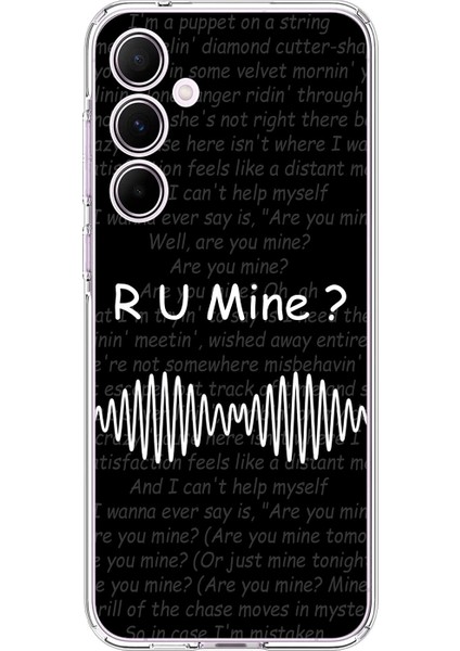Samsung Galaxy A55 Uyumlu Şeffaf Kılıf R U Mine Tasarımlı