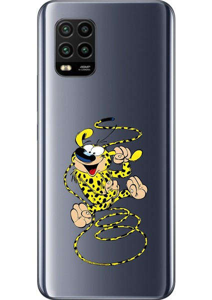 Xiaomi Mi 10 Lite Uyumlu Şeffaf Kılıf Cartoon 9 Tasarımlı