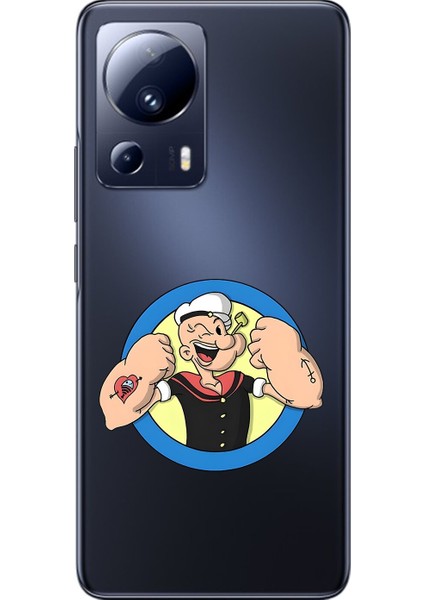 Xiaomi Mi 13 Lite Uyumlu Şeffaf Kılıf Cartoon 12 Tasarımlı