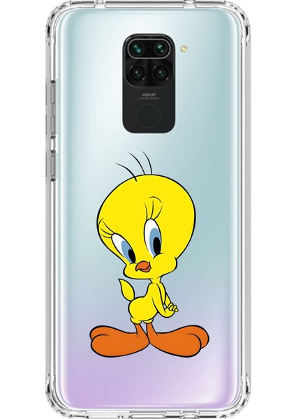 Xiaomi Redmi Note 9 Uyumlu Şeffaf Kılıf Cartoon 17 Tasarımlı
