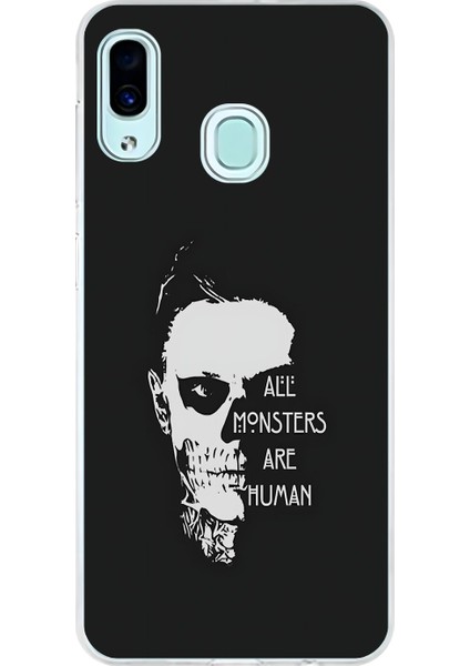 Samsung Galaxy A30 Uyumlu Şeffaf Kılıf American Horror Story Tasarımlı