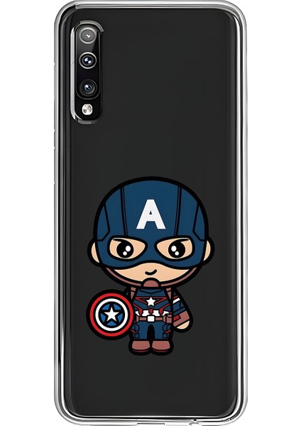 Samsung Galaxy A50 Uyumlu Şeffaf Kılıf Chibi 4 Tasarımlı