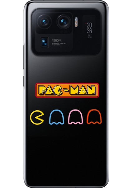 Xiaomi Mi 11 Pro Uyumlu Şeffaf Kılıf 1 Pac-Man Tasarımlı