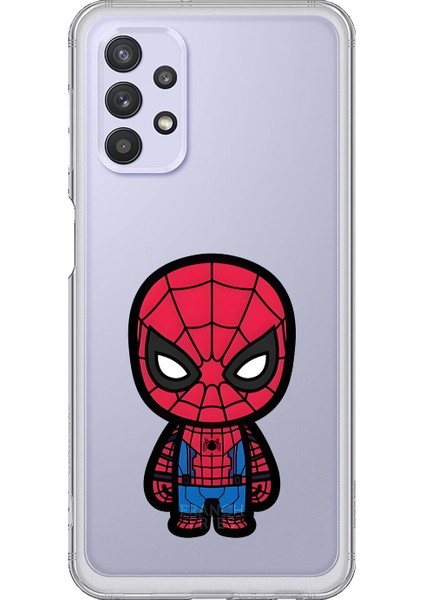 Samsung Galaxy A32 Uyumlu Şeffaf Kılıf Chibi 7 Tasarımlı