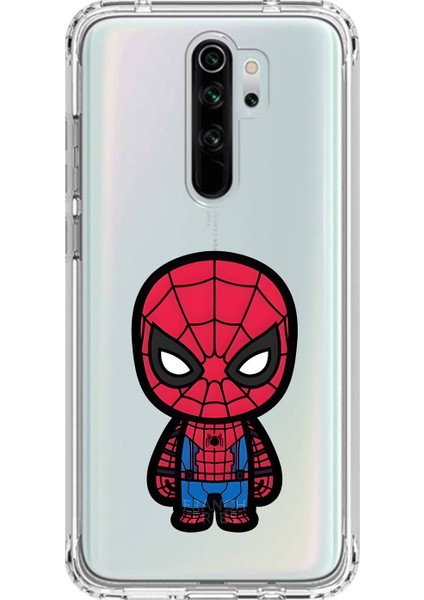 Xiaomi Redmi Note 8 Pro Uyumlu Şeffaf Kılıf Chibi 7 Tasarımlı