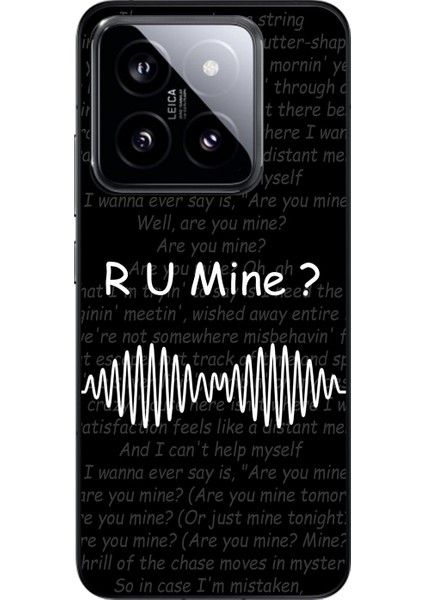 Xiaomi Mi 14 Uyumlu Şeffaf Kılıf R U Mine Tasarımlı