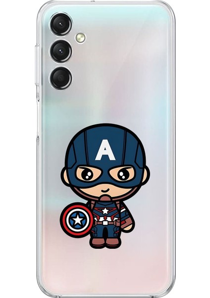 Samsung Galaxy A14 Uyumlu Şeffaf Kılıf Chibi 4 Tasarımlı
