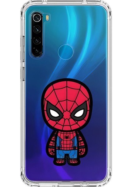 Xiaomi Redmi Note 8 Uyumlu Şeffaf Kılıf Chibi 7 Tasarımlı