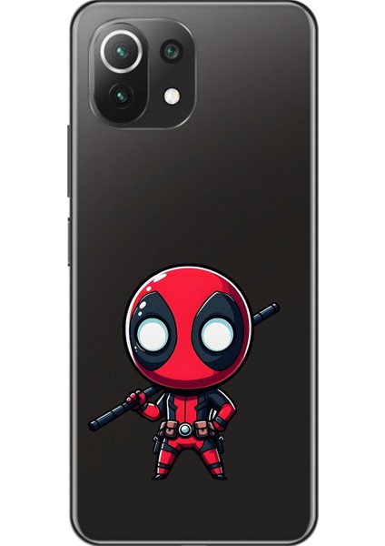 Xiaomi Mi 11 Lite Uyumlu Şeffaf Kılıf Chibi 8 Tasarımlı