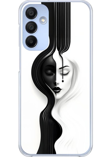 Samsung Galaxy A15 Uyumlu Şeffaf Kılıf Estetik Yüz 3 Tasarımlı