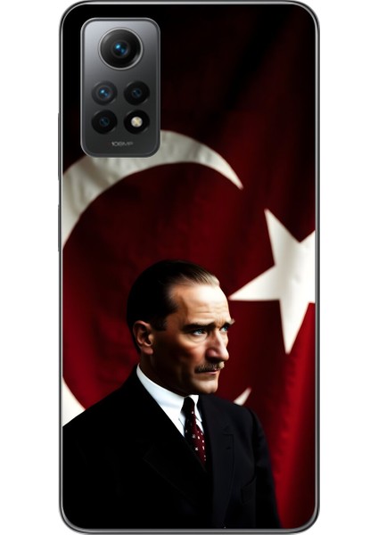 Xiaomi Redmi Note 12 Pro Uyumlu Şeffaf Kılıf Atatürk 4 Tasarımlı