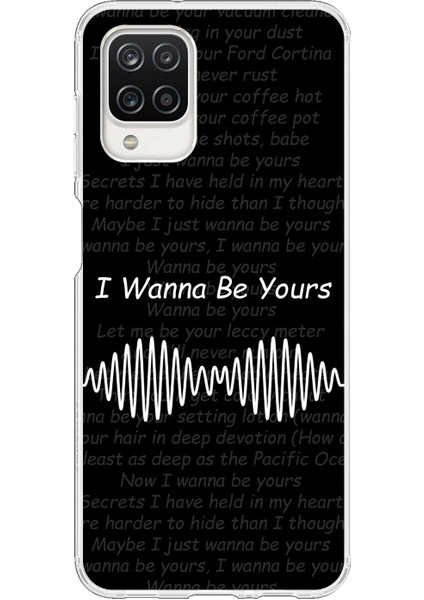 Samsung Galaxy A12 Uyumlu Şeffaf Kılıf I Wanna Be Yours Tasarımlı