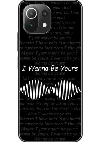 Xiaomi Mi 11 Lite Uyumlu Şeffaf Kılıf I Wanna Be Yours Tasarımlı