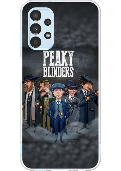 Samsung Galaxy A13 Uyumlu Şeffaf Kılıf Peaky Blinders Tasarımlı
