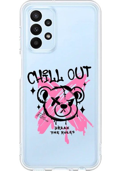 Samsung Galaxy A23 Uyumlu Şeffaf Kılıf Graffiti 6 Tasarımlı