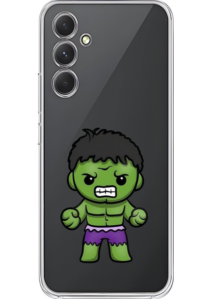 Samsung Galaxy A54 Uyumlu Şeffaf Kılıf Chibi 3 Tasarımlı