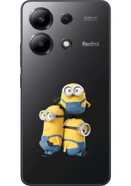 Xiaomi Redmi Note 13 Uyumlu Şeffaf Kılıf Cartoon 10 Tasarımlı